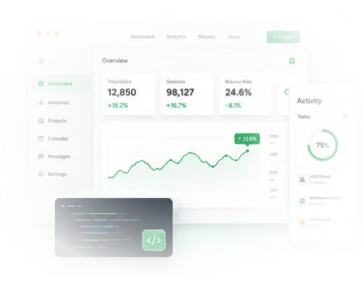 Web & Interactive UI Mockup